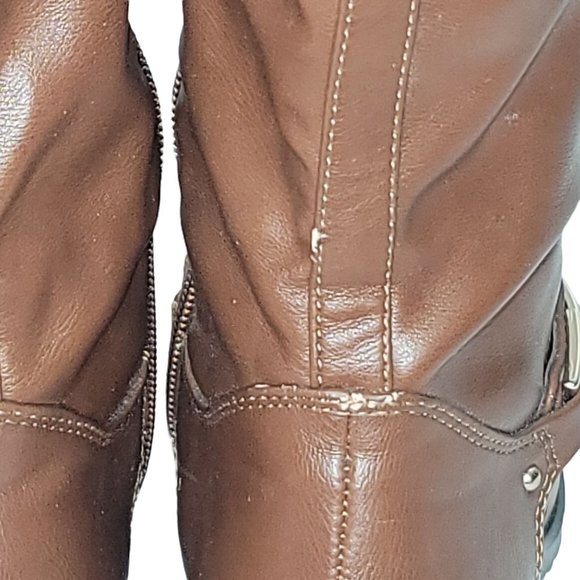Alfani Fidoe Over Calf Faux Leather Tall Riding Boot Women's 5 - Picture 6 of 8